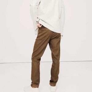 Banana Republic Traveler Slim Fit Twill Cotton Pants In Bronze Brown